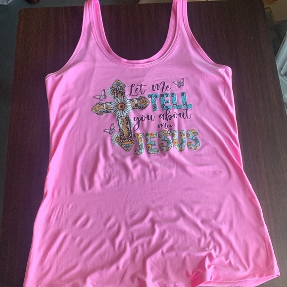 Large, sleeveless,Custom Taylor Made by CAT, Let me tell you about my Jesus!! - Picture 2 of 5